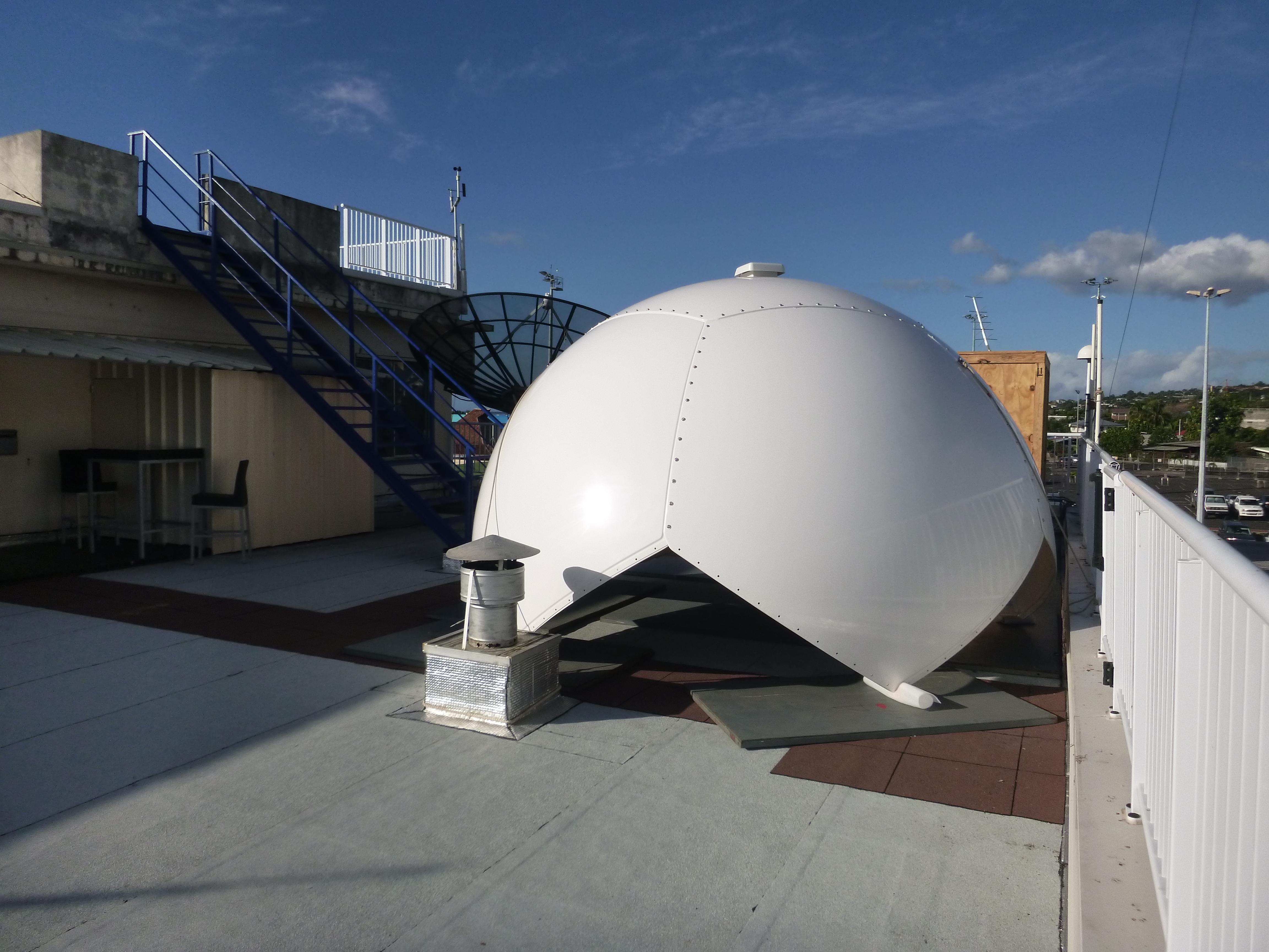 CLS, Tahiti METEO France top of radome partical Two